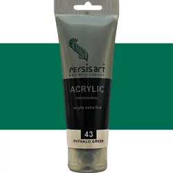 اکریلیک پرسیس آرت رنگ PHTHALO GREEN حجم ۷۵ میلی لیتر شماره ی 43