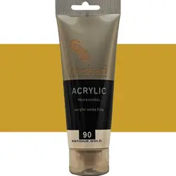 اکریلیک پرسیس آرت رنگ طلایی آنتیک حجم ۷۵ میلی لیتر شماره ی 90