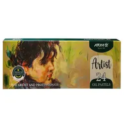 پاستل روغنی 24 رنگ آریا مدل آرتیست