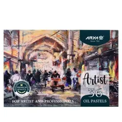 پاستل روغنی 36 رنگ آریا مدل آرتیست