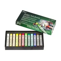 پاستل گچی مونگیو 12 رنگ مدل مانگیو گالری اصل کره