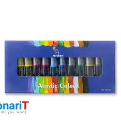 رنگ اکریلیک پرسیس آرت حجم 21 میلی لیتر بسته 12 عددی