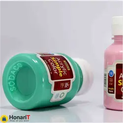 رنگ اکریلیک ساده سوداکو 125 میل رنگ فیروزه ای مسجدی کد 02390