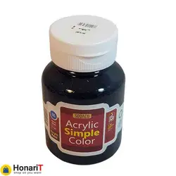 رنگ اکریلیک ساده سوداکو 125 میل رنگ مشکی کد 02324