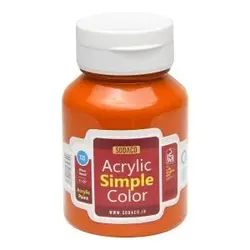 رنگ اکریلیک ساده سوداکو 125 میل رنگ نارنجی روشن کد 02305