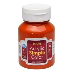 رنگ اکریلیک ساده سوداکو 125 میل رنگ نارنجی کد 02304