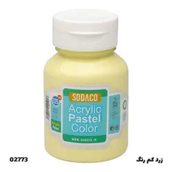 رنگ اکریلیک سوداکو مدل Pastel رنگ زرد کم رنگ کد 02773