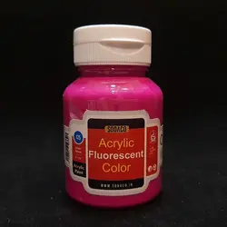 رنگ اکریلیک سوداکو مدل فلورسنت حجم 125 میل سرخابی کد 02728