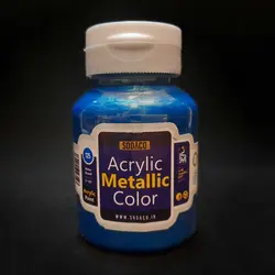 رنگ اکریلیک سوداکو مدل متالیک حجم 125 میل آبی ابلق کد 02218