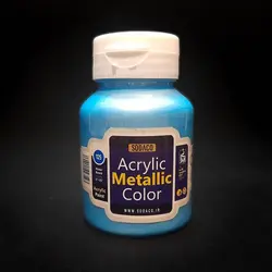 رنگ اکریلیک سوداکو مدل متالیک حجم 125 میل آبی روشن کد 02210