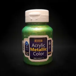 رنگ اکریلیک سوداکو مدل متالیک حجم 125 میل سبز کد 02237