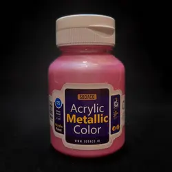 رنگ اکریلیک سوداکو مدل متالیک حجم 125 میل صورتی کد 02294