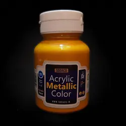 رنگ اکریلیک سوداکو مدل متالیک حجم 125 میل طلایی زرد کد 02282