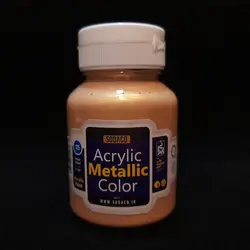 رنگ اکریلیک سوداکو مدل متالیک حجم 125 میل طلایی کد 02291