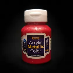 رنگ اکریلیک سوداکو مدل متالیک حجم 125 میل قرمز کد 02206