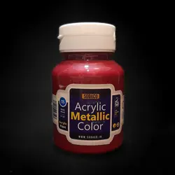 رنگ اکریلیک سوداکو مدل متالیک حجم 125 میل قرمز سیر کد 02223