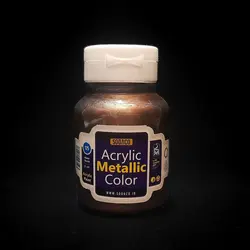 رنگ اکریلیک سوداکو مدل متالیک حجم 125 میل قهوه ای کد 02203