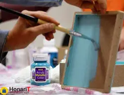 رنگ اکریلیک سوداکو مدل متالیک حجم 125 میل قهوه ای کد 02203