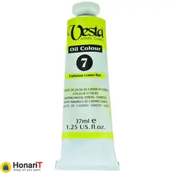 رنگ روغن وستا 37 میل زرد لیمویی شماره 7