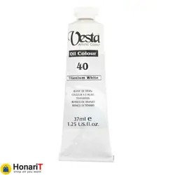 رنگ روغن وستا 37 میل سفید تیتانیوم شماره 40