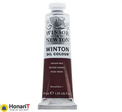 رنگ روغن وینزور اند نیوتون مدل وینتون کد 23 INDIAN RED حجم 37 میلی لیتر