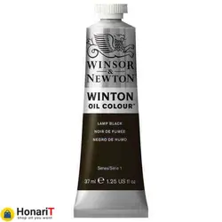 رنگ روغن وینزور اند نیوتون مدل وینتون کد 25 LAMP BLACK حجم 37 میلی لیتر