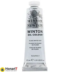 رنگ روغن وینزور اند نیوتون مدل وینتون کد 73  FLAKE WHITE HUE حجم 37 میلی لیتر