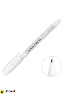روان نویس سفید پنسان Pensan White Glitter Pen 1.0