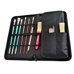 کیف قلم مو 3 لت دنا آرت (برزنتی)