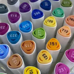 مارکر دو سر بیسیک مدل براش طرح تاچ بسته 36 رنگ