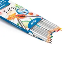 مداد رنگی 12 رنگ آبرنگی آریا مدل آرتیست