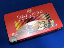 مداد رنگی 100 رنگ فابر کاستل مدل CLASSIC جعبه فلزی