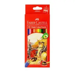مداد رنگی 12 رنگ فابرکاستل مدل کلاسیک