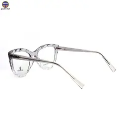 عینک طبی زنانه سواروسکی مدل SW8090 طوسی روشن