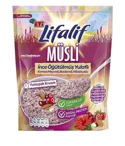 موسلی جودوسر پرک اتی با میوه قرمز و بادام 250 میلی لیتر Eti Lifalif Musli