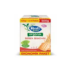 بیسکویت 500 گرمی ارگانیک کودک هرو بیبی