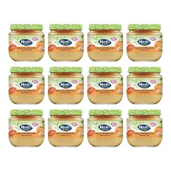 پکیج 12 تایی پوره هرو بیبی مخلوط موز و نارنگی و گلابی