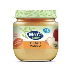 پوره میوه هرو بیبی مخلوط سیب و موز  125 گرم