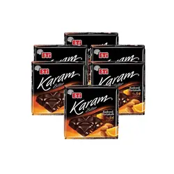 شکلات با طعم بادام و پرتقالی اتی بسته 6 عددی Eti