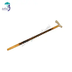 عصا چوبی ايرانی مدل مارپیچ دسته CNC