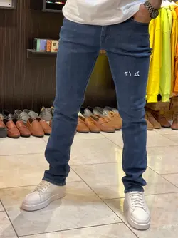 شلوار جین راسته مردانه دوبل کش  - کد 31 تا 34