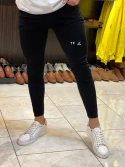 شلوار جین اسکینی دوبل کش طیف تیره - کد 20 تا 26