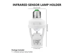 سرپیچ لامپ سنسوردار با حسگر حرکتی PIR و تایمر