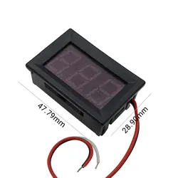 ولت متر روپنلی دیجیتالی قرمز DC 0/56 0-100V