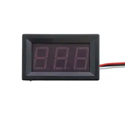 ولت متر روپنلی دیجیتالی قرمز DC 0/56 0-100V