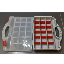 جعبه قطعات کیفی قابل حمل 20 خانه
