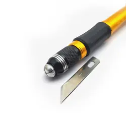 کاتر قلمی بدنه فلزی به همراه 13 تیغ یدک RDEER RT-M113