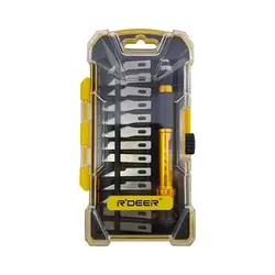 کاتر قلمی بدنه فلزی به همراه 13 تیغ یدک RDEER RT-M113