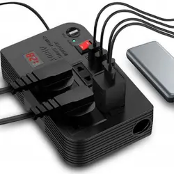 اینورتر مبدل برق خودرو فندکی 300 وات مدل E8982