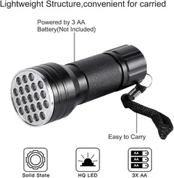 چراغ قوه یو وی (UV) مدل 21LED